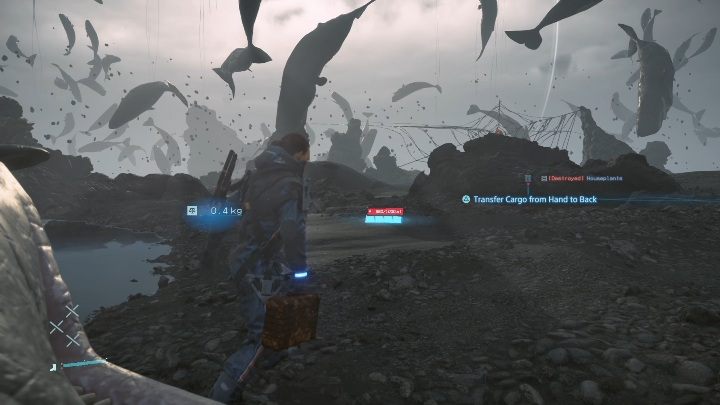 Ładunki są porozrzucane po całej lokacji, najlepiej jednak będzie jeśli zawsze będziesz mieć jeden przy sobie - Higgs | Boss w Death Stranding - Death Stranding - poradnik do gry