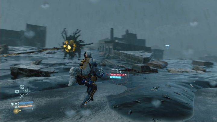 Twoja postać może mieć problemy z utrzymaniem równowagi przez spoczywającą na placach Matkę - Czworonożna bestia | Boss w Death Stranding - Death Stranding - poradnik do gry