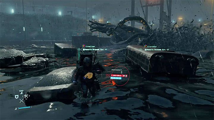 Kałamarnica może atakować mackami oraz wykonywać szarże - Kałamarnica | Boss w Death Stranding - Death Stranding - poradnik do gry