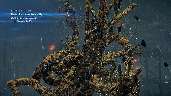 Pojedynek zakończy się po tym jak kałamarnica straci cały pasek energii - Kałamarnica | Boss w Death Stranding - Death Stranding - poradnik do gry