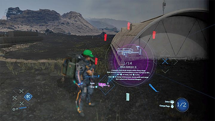 Wyrzutnia bolasów to broń, którą zdobędziesz dzięki postępom w fabule - Jak zdobyć pierwsze bronie w Death Stranding? - Death Stranding - poradnik do gry