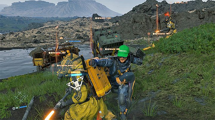 W przypadku braku wyrzutni bolasów lub po nieudanym skradaniu się możesz też alternatywnie przystąpić do walki wręcz - Jak zdobyć pierwsze bronie w Death Stranding? - Death Stranding - poradnik do gry