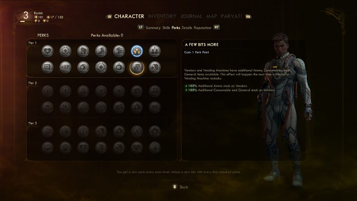 Perk Jeszcze kilka bitów (A Few Bits More) znacząco ułatwia gromadzenie amunicji. - Jak zdobywać amunicję w The Outer Worlds? - The Outer Worlds - poradnik do gry