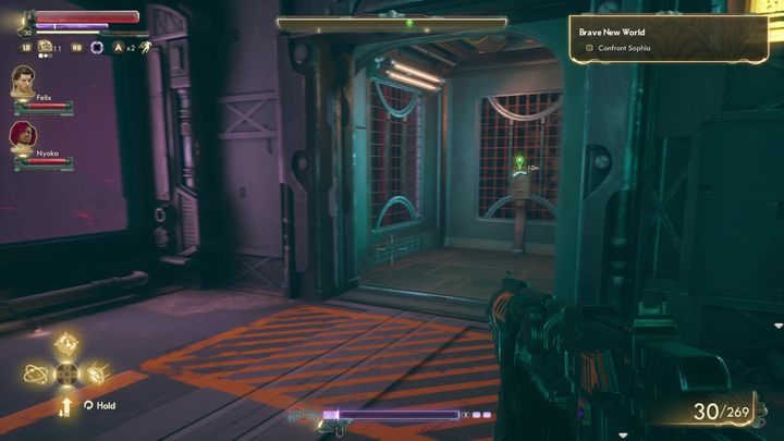 Gdy opuścisz statek, będziesz musiał skierować się w stronę windy - Nowy wspaniały świat | Solucja The Outer Worlds - The Outer Worlds - poradnik do gry