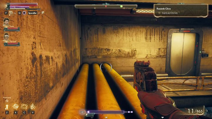 Ta sama platforma, na której stoi terminal może posłużyć ci także do dostania się do biura Clivea - Rzeźnik Clive i Ostatnie świngo | Misja poboczna w The Outer Worlds - The Outer Worlds - poradnik do gry