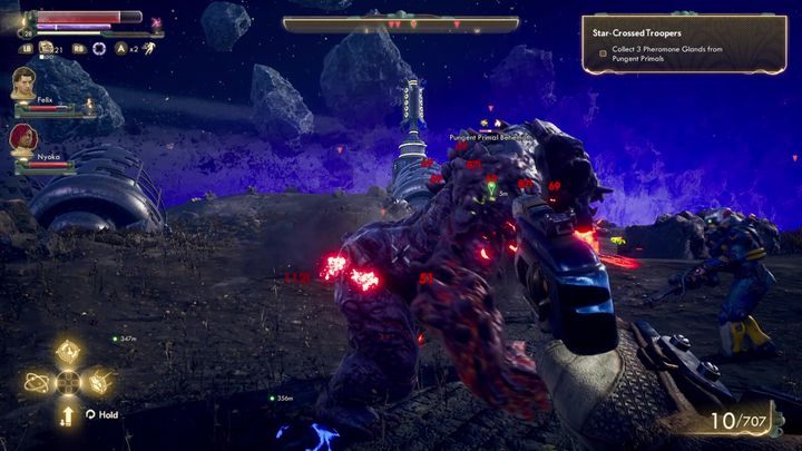 Twoim następnym zadaniem jest pozyskanie przynęty - 3 gruczołów fermonowych cuchnących pierwotnych - Towarzysze broni | Misja towarzysza w The Outer Worlds - The Outer Worlds - poradnik do gry