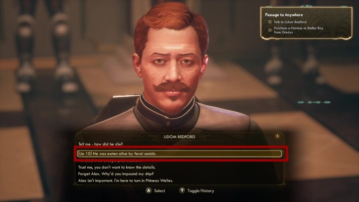 Komentarz: W czasie rozmów z postaciami niezależnymi, mogą pojawić się dodatkowe opcje dialogowe, których można użyć tylko, jeśli posiada się odpowiednio wysoki wskaźnik danej zdolności - Trofea i osiągnięcia w The Outer Worlds - The Outer Worlds - poradnik do gry