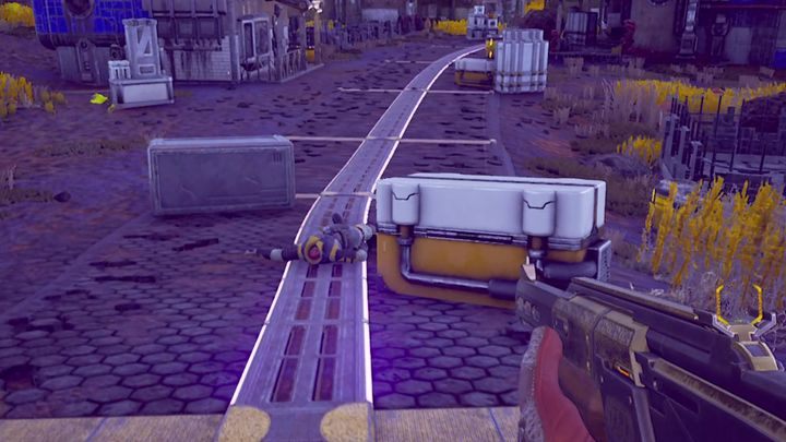 Sam budynek znajduje się na prawo od ciała - są to zamknięte drzwi w wiosce - W poszukiwaniu FPUL | Misja poboczna w The Outer Worlds - The Outer Worlds - poradnik do gry