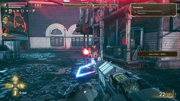 Po przeprogramowaniu automaszyn, udaj się na Nadbrzeże, by zlikwidować roboty chodzące po mieście - Fundacja | Solucja The Outer Worlds - The Outer Worlds - poradnik do gry