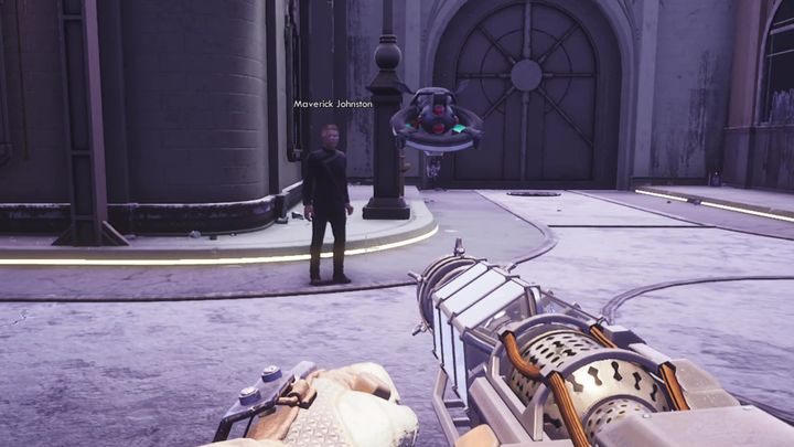 Jeśli zdecydujesz się skorzystać z oferty będziesz musiał udać się do Wytwórni Odeon (Odeon Pictures), która znajduje się w okolicy Biura Eksploracji - Kamera, akcja | Misja poboczna w The Outer Worlds - The Outer Worlds - poradnik do gry