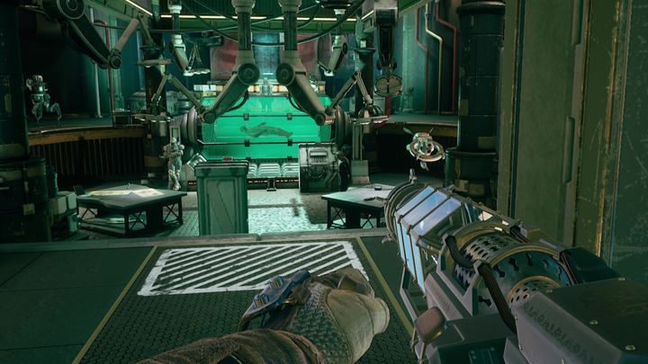 Skorzystaj z nowo otwartego przejścia, a dotrzesz do poszukiwanej w czasie rozmowy możesz zdecydować, co zrobić z kobietą - Ostatni eksperyment chimerystki | Misja poboczna w The Outer Worlds - The Outer Worlds - poradnik do gry