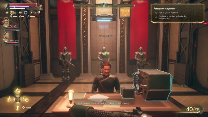 Po uzbieraniu 10000 bitów, wróć do Gladys - Podróż gdziekolwiek | Solucja The Outer Worlds - The Outer Worlds - poradnik do gry