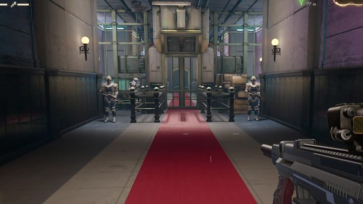 Po wylądowaniu w Bizancjum, trafisz od razu Biura kierownictwa - Władcy marionetek | Solucja The Outer Worlds - The Outer Worlds - poradnik do gry