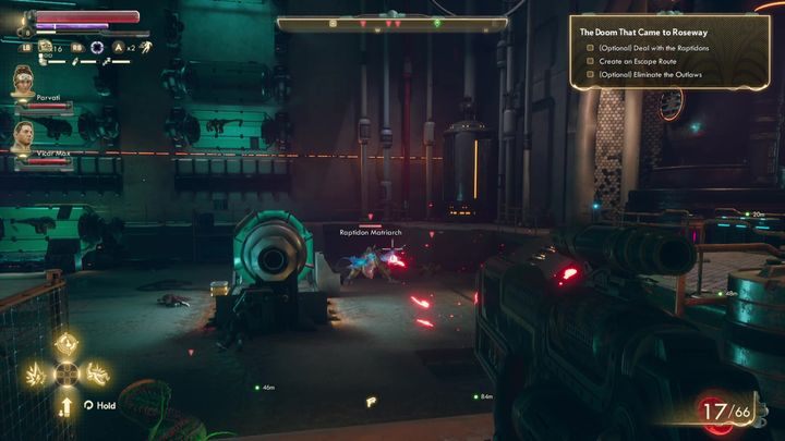 W czasie walki pozostawał ciągle w ruchu, by nie zostać poparzonym kwasem oraz stratowanym - Przyszła na Rozarium zagłada | Misja poboczna w The Outer Worlds - The Outer Worlds - poradnik do gry