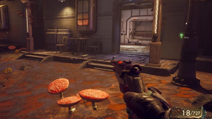 Po wylądowaniu na Monarch, będziesz musiał skierować się do Roztoki - tam właśnie znajdziesz poszukiwanego Reginalda Chaneya - Pusty człowiek | Misja towarzysza w The Outer Worlds - The Outer Worlds - poradnik do gry