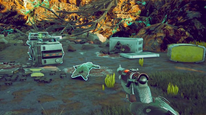 Po darciu we wskazane miejsce, zastaniesz zniszczony transport - Niedostrzeżone błędy | Misja poboczna w The Outer Worlds - The Outer Worlds - poradnik do gry