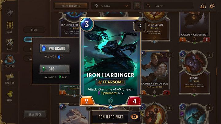 Karty Rare (Rzadkie) można rozpoznać po niebieskim kwadraciku - Rzadkość kart w Legends of Runeterra - Legends of Runeterra - poradnik do gry