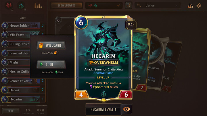 Każdy pojedynek zaczyna się fazą tzw - Noxus & Shadow Isles | Najlepsze tanie talie na start | Legends of Runeterra - Legends of Runeterra - poradnik do gry