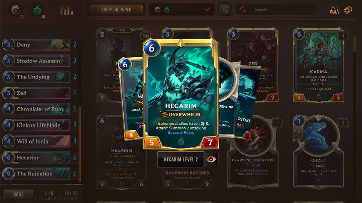 Każdy pojedynek zaczyna się fazą tzw - Shadow Isles & Ionia | Najlepsze talie | Legends of Runeterra - Legends of Runeterra - poradnik do gry