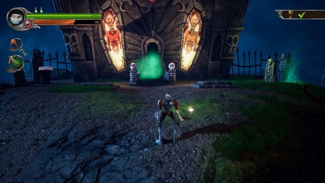 Wróćcie się teraz do poziomu Krypta Dana - Wzgórze Cmentarne | Opis przejścia MediEvil - MediEvil - poradnik do gry