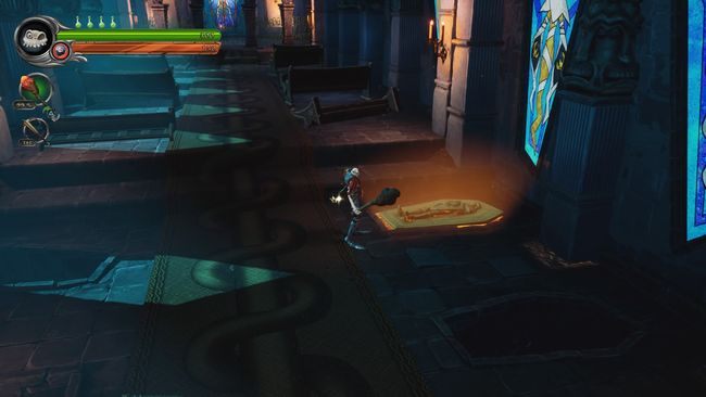 Wskoczcie w podświetlony nagrobek i przeczytajcie księgę - Mauzoleum na wzgórzu | Opis przejścia MediEvil - MediEvil - poradnik do gry