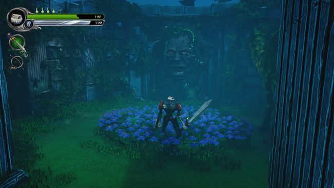 Pierwsza zagadka: Aby wykonać zadanie, musicie rozwalić pięć żywopłotowych gwiazd - Teren szpitala dla obłąkanych | Opis przejścia MediEvil - MediEvil - poradnik do gry