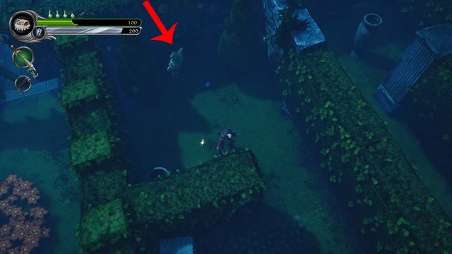 Trzecia jest na pierwszym rozwidleniu w lewo, dojdziecie do obszaru z dzwonem - Teren szpitala dla obłąkanych | Opis przejścia MediEvil - MediEvil - poradnik do gry