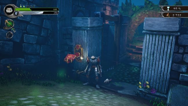 Teraz musicie ją poprowadzić do żywopłotowego słonia, unikając kotów - Teren szpitala dla obłąkanych | Opis przejścia MediEvil - MediEvil - poradnik do gry