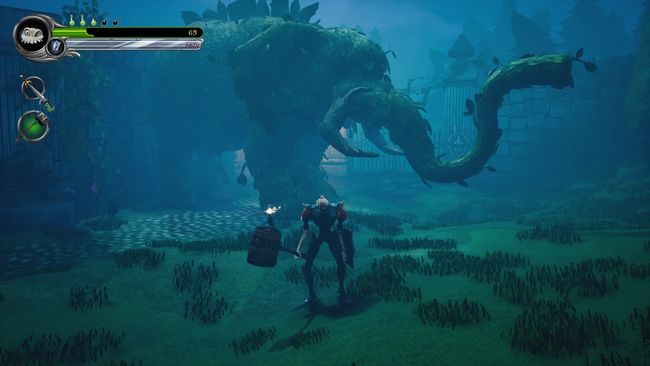 Czwarta zagadka: Przesunięcie kamieni z pochodniami pod witraże - Teren szpitala dla obłąkanych | Opis przejścia MediEvil - MediEvil - poradnik do gry