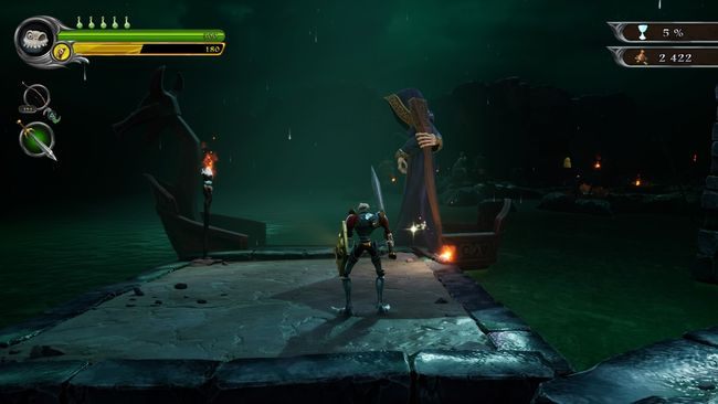 Idźcie teraz w prawo aż dojdziecie do większego bagniska - Stawy pradawnych umarłych | Opis przejścia MediEvil - MediEvil - poradnik do gry