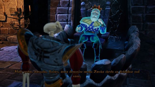 Po rozmowie z Peregrinem przeteleportuje was w inny obszar zamku - Nawiedzone ruiny | Opis przejścia MediEvil - MediEvil - poradnik do gry