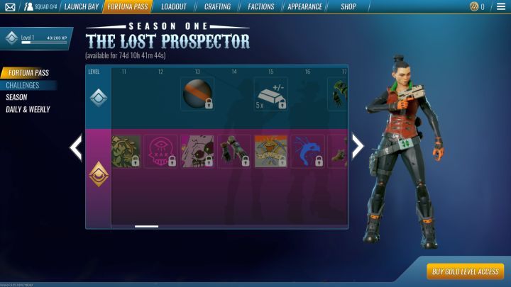 Za wykonywanie wyzwań w ramach Fortuna Pass awansuje się na wyższe poziomy. - Fortuna Pass w The Cycle - The Cycle - poradnik do gry