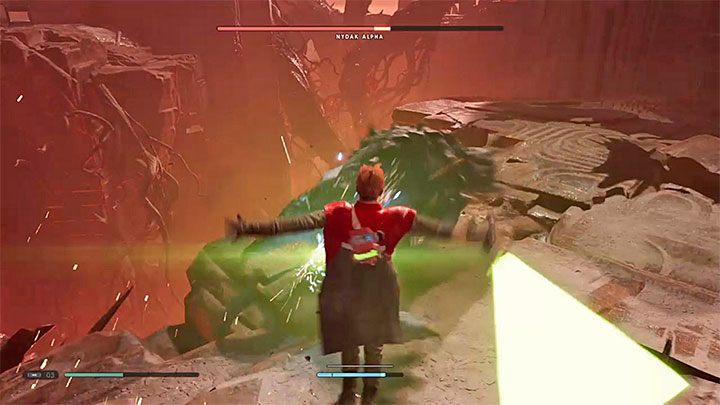 Nydak Alpha jest silniejszą odmianą zwykłych Nydaków, które mogłeś już wcześniej napotykać w trakcie eksploracji planety Dathomir - Nydak Alpha (planeta Dathomir) | Boss w Jedi Upadły Zakon / Fallen Order - Star Wars Jedi Fallen Order - poradnik do gry