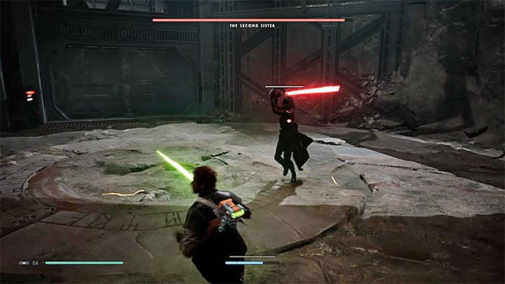 Pojedynek z Drugą Siostrą nie jest bardzo trudny jeśli rozsądnie go rozegrasz - Druga Siostra (planeta Zeffo) | Boss w Jedi Upadły Zakon / Fallen Order - Star Wars Jedi Fallen Order - poradnik do gry
