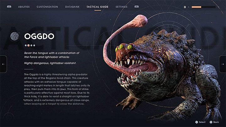 Oggdo to wielkie ropuchy, które możesz napotykać w trakcie eksploracji planety Bogano - Cięty język | Trofeum Jedi Upadły Zakon / Fallen Order - Star Wars Jedi Fallen Order - poradnik do gry