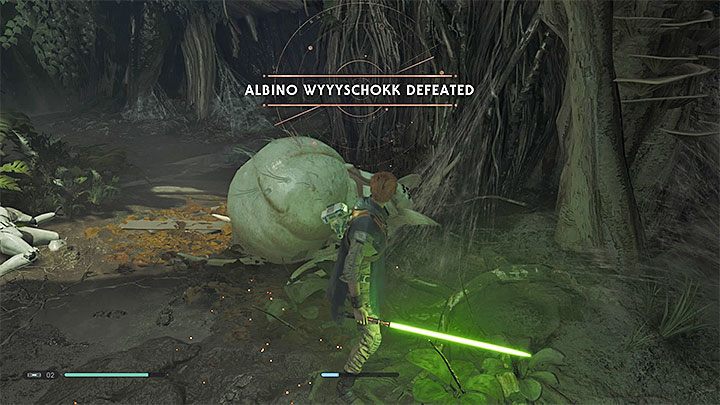 W pobliżu legowiska pająka znajdziesz m - Albino Wyyyschokk (planeta Kashyyyk) | Boss w Jedi Upadły Zakon / Fallen Order - Star Wars Jedi Fallen Order - poradnik do gry
