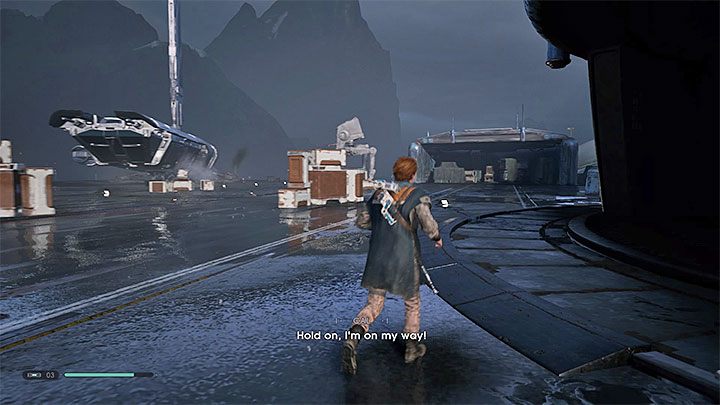 Do konfrontacji z AT-ST dojdzie po tym jak już odwiedzisz grobowiec Eilram na planecie Zeffo i będziesz chciał opuścić planetę - AT-ST (planeta Zeffo) | Boss w Jedi Upadły Zakon / Fallen Order - Star Wars Jedi Fallen Order - poradnik do gry