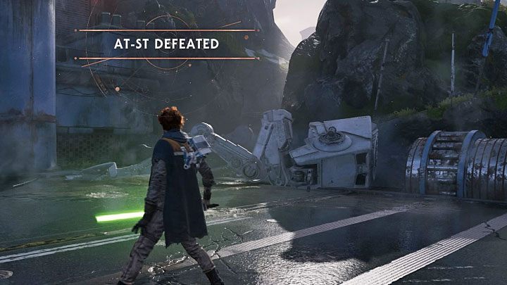 Kontynuuj prowadzenie walk aż AT-ST zostanie pokonany - AT-ST (planeta Zeffo) | Boss w Jedi Upadły Zakon / Fallen Order - Star Wars Jedi Fallen Order - poradnik do gry