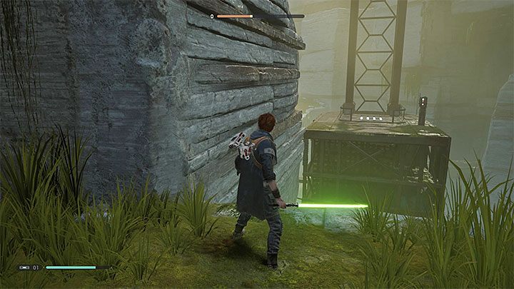 Po powrocie na Bogano musisz zawrócić i wyruszyć do obszaru, z którego przyszedłeś, a to dlatego, że bieganie po ścianach przyda ci się do dotarcia do niedostępnych wcześniej lokacji - Rozdział 1 Bogano - solucja Jedi Upadły zakon / Fallen Order - Star Wars Jedi Fallen Order - poradnik do gry