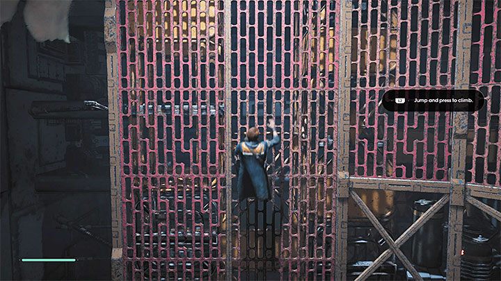 Wkrótce dotrzesz do pierwszej interaktywnej ściany - Prolog (Wysypisko) - solucja Jedi Upadły zakon / Fallen Order - Star Wars Jedi Fallen Order - poradnik do gry