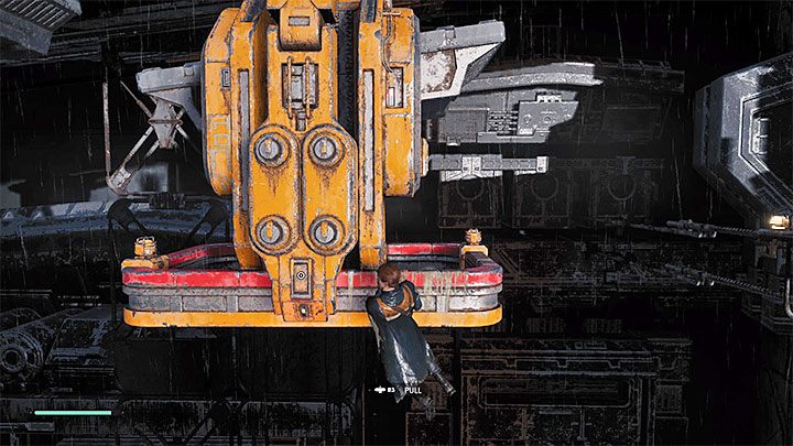 Wykonaj skok z rozbiegu w stronę wiszącej liny - Prolog (Wysypisko) - solucja Jedi Upadły zakon / Fallen Order - Star Wars Jedi Fallen Order - poradnik do gry