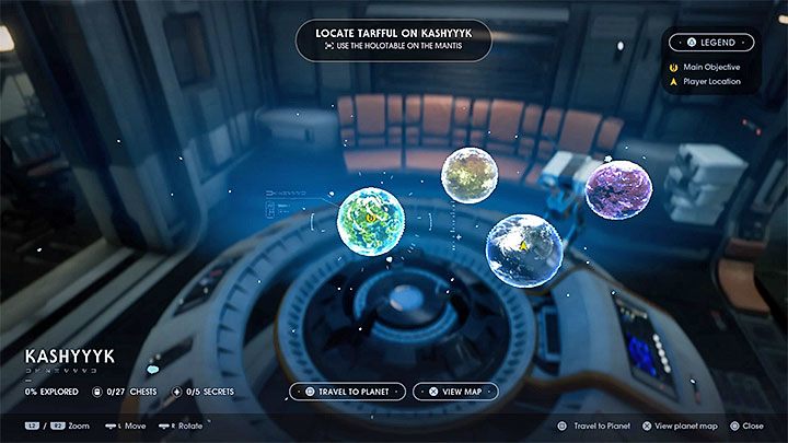 Wybierz planetę Kashyyyk po wejściu w interakcję z mapą galaktyki na pokładzie Modliszki - Rozdział 3 Kashyyyk - solucja Jedi Upadły zakon / Fallen Order - Star Wars Jedi Fallen Order - poradnik do gry
