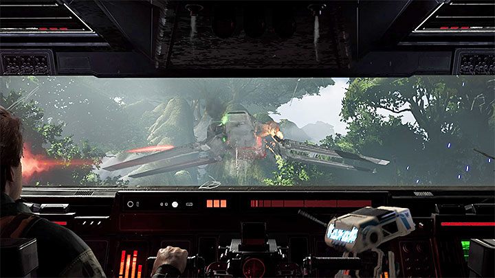Scena z pilotowania AT-AT jest liniowa i stosunkowo prosta - Rozdział 3 Kashyyyk - solucja Jedi Upadły zakon / Fallen Order - Star Wars Jedi Fallen Order - poradnik do gry