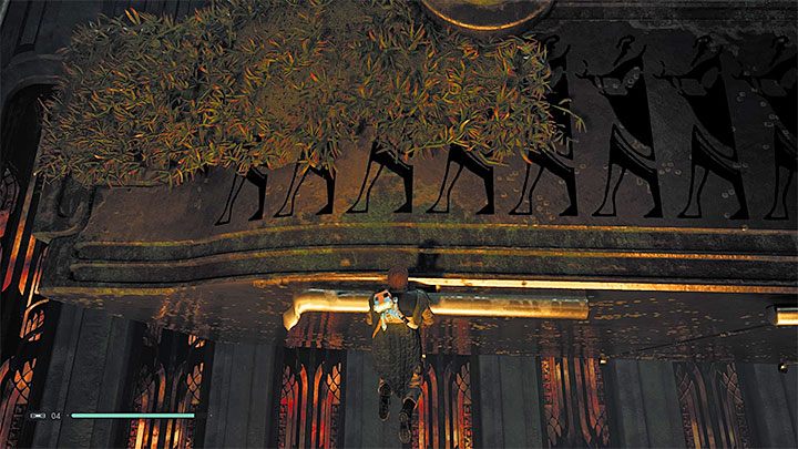 Docelowo dotrzesz do punktu medytacji oraz do wiszącej w oddali dużej platformy, na której stoi wielu Szturmowców - Rozdział 3 Grobowiec Miktrulla - solucja Jedi Upadły zakon / Fallen Order - Star Wars Jedi Fallen Order - poradnik do gry