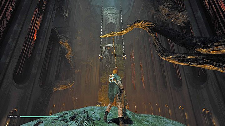 Nową umiejętność możesz od razu przetestować - musisz przyciągnąć do siebie linę, która znajduje się za daleko żeby do niej doskoczyć - Rozdział 3 Grobowiec Miktrulla - solucja Jedi Upadły zakon / Fallen Order - Star Wars Jedi Fallen Order - poradnik do gry