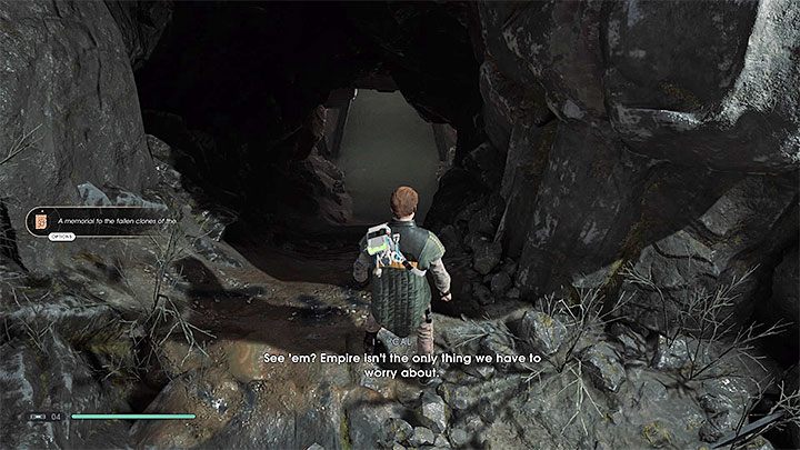 Droga do statku drużyny prowadzi przez Lodowe jaskinie (Ice Caves) - Rozdział 3 Grobowiec Miktrulla - solucja Jedi Upadły zakon / Fallen Order - Star Wars Jedi Fallen Order - poradnik do gry