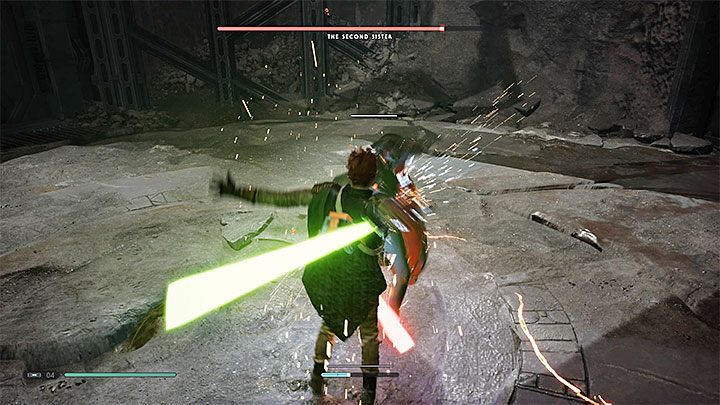 Drugą Siostrę standardowo atakuj po każdej nieudanej akcji z jej strony - Rozdział 3 Powrót na Zeffo - solucja Jedi Upadły zakon / Fallen Order - Star Wars Jedi Fallen Order - poradnik do gry