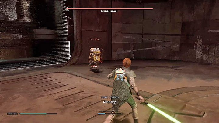 Do drugiej części bitwy awansujesz po tym jak rozprawisz się ze wszystkimi potworami - Rozdział 4 Więzienie - solucja Jedi Upadły zakon / Fallen Order - Star Wars Jedi Fallen Order - poradnik do gry