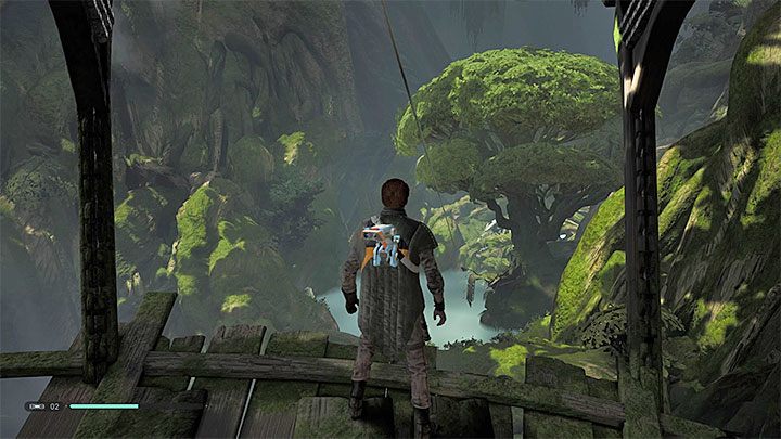 Kieruj się w stronę wieży, którą okupowali wspomniani wrogowie z wyrzutniami - Rozdział 4 Powrót na Kashyyyk - solucja Jedi Upadły zakon / Fallen Order - Star Wars Jedi Fallen Order - poradnik do gry