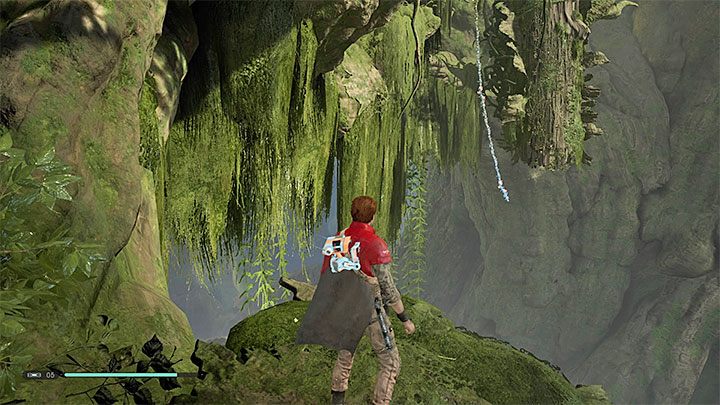 Na polanie spodziewaj się ataku kolejnych latających kreatur Mykal - Rozdział 4 Powrót na Kashyyyk - solucja Jedi Upadły zakon / Fallen Order - Star Wars Jedi Fallen Order - poradnik do gry